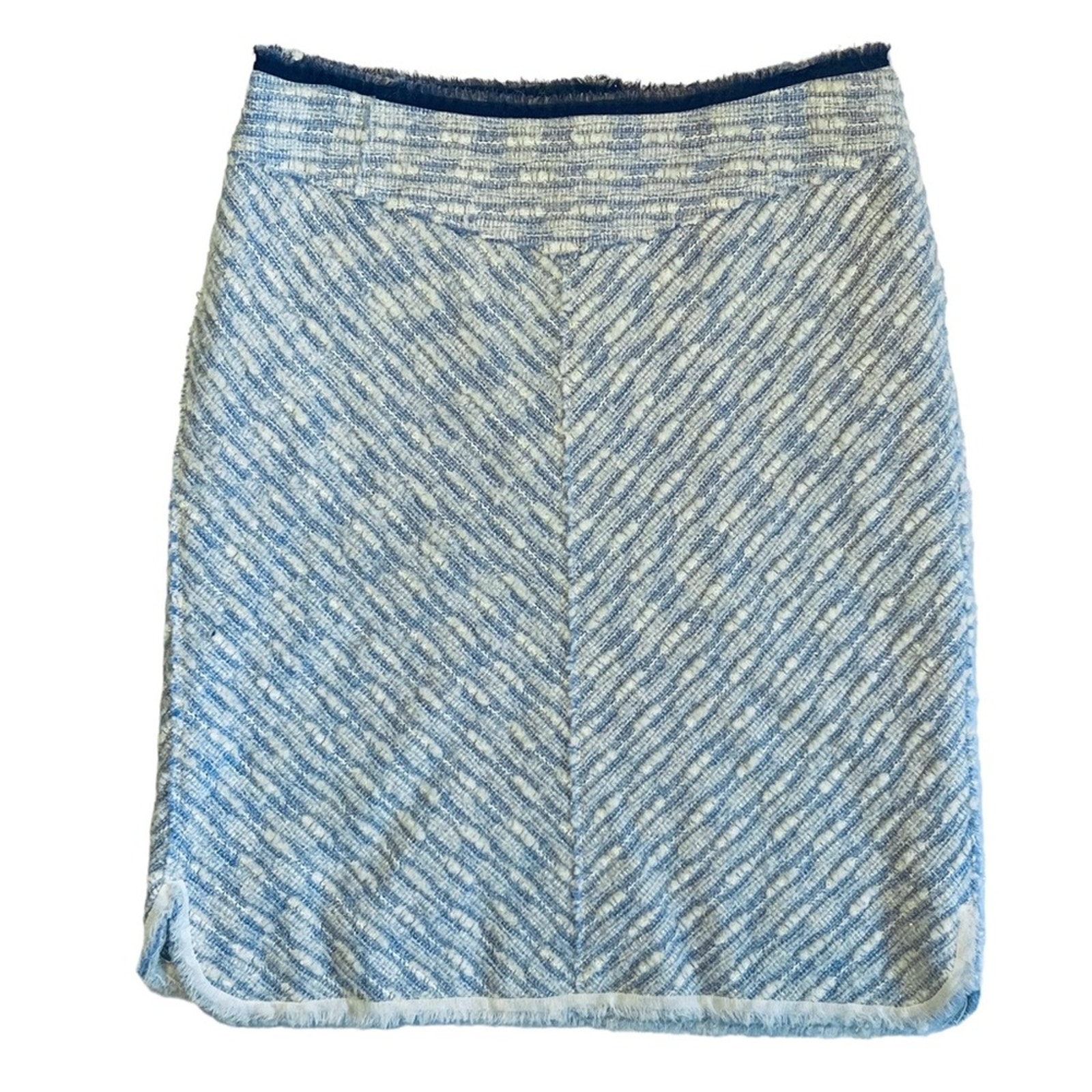 Marc Jacobs Vintage Fall 2000 Runway Purple Tweed Wool A-Line Skirt Sz 6